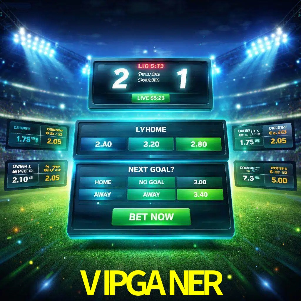 Vista de apuestas en vivo VIPGANER durante un partido en curso